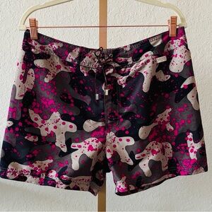 Moschino Pink and Black Camouflage Women's Shorts size 48